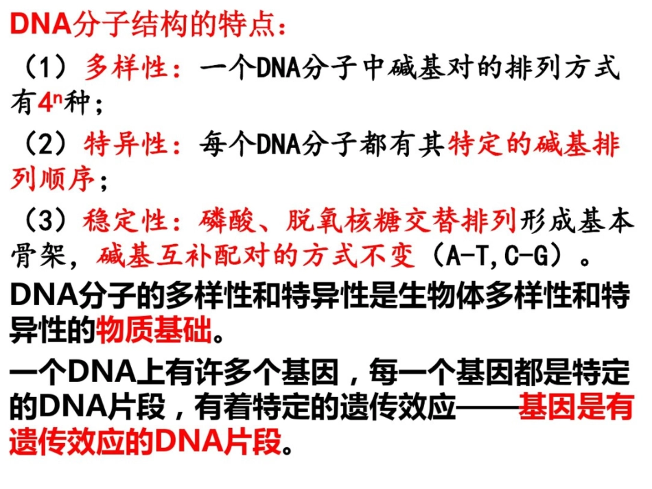 DNA分子的结构复制及基因的本质_第6页