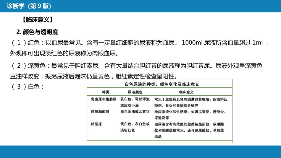 第四篇 实验诊断 第四章 排泄物、分泌物及体液检测_第14页