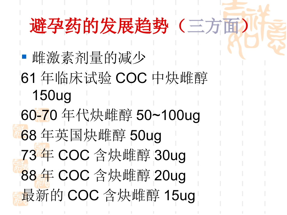 避孕药物的临床应用和安全性_第10页