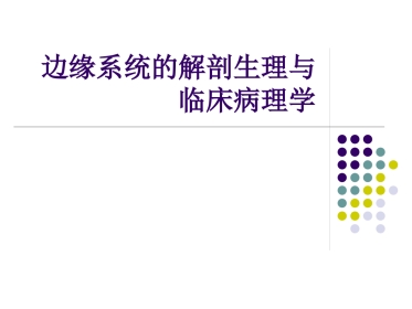 边缘系统的解剖与临床