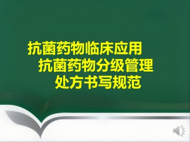 抗菌药物临床应用指导原则与分级管理ppt