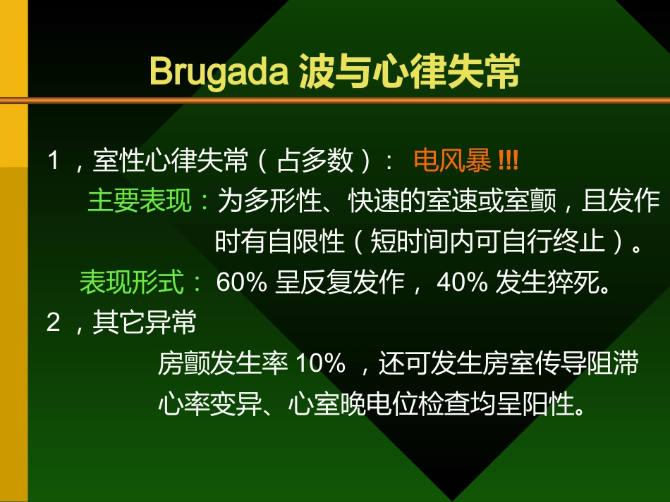 Brugada综合症的认识及其临床进展_第15页