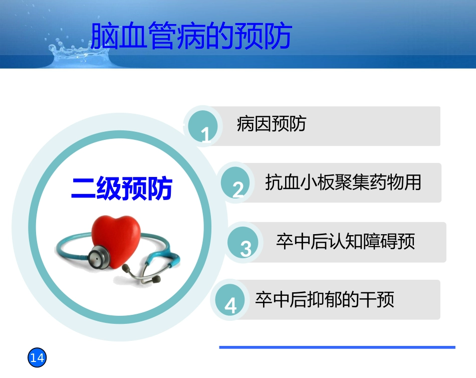 预防脑血管病 拥有健康人生_第14页