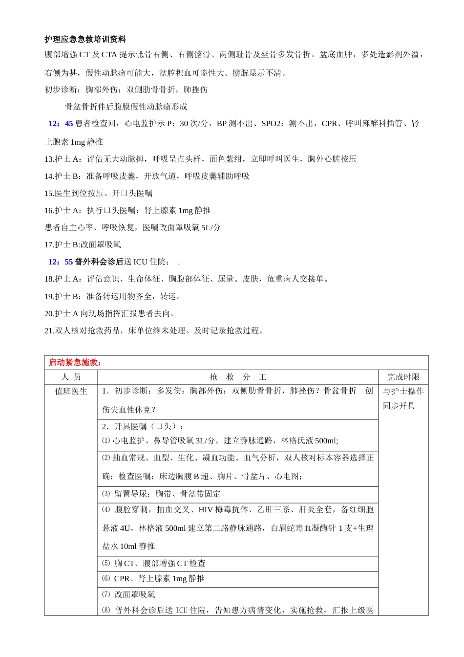 多发伤急救预案演练脚本_第3页