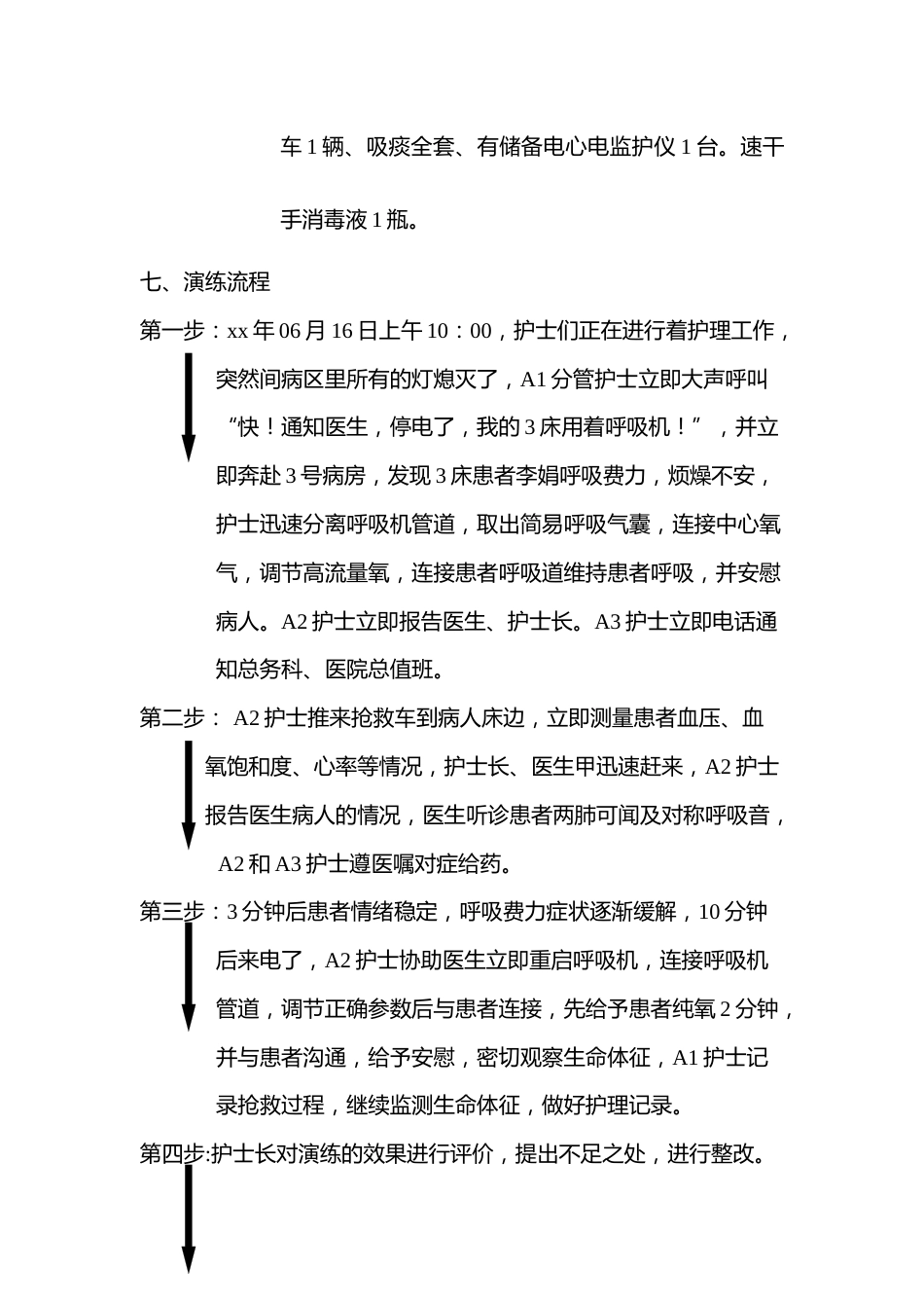 患者在使用呼吸机过程中突然停电的应急脚本_第2页