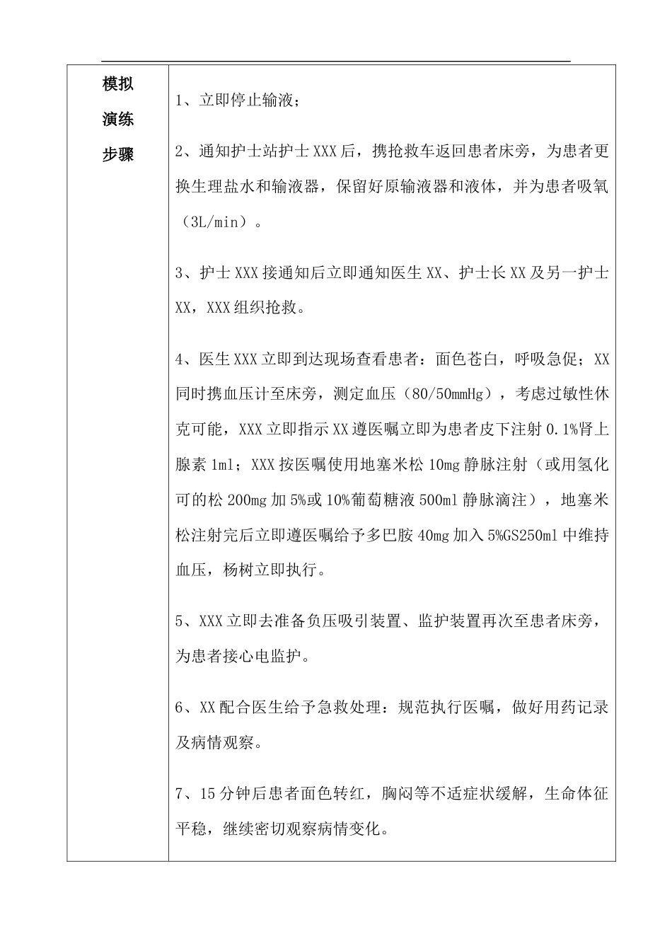 耳鼻喉与眼科输液过敏性休克应急演练_第2页