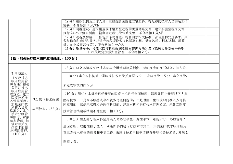 医疗质量安全检查、考核细则_第12页