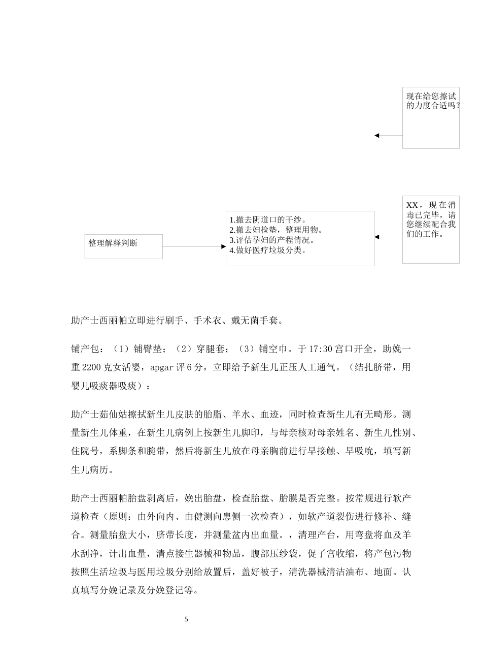 产科应急预案演练脚本_第5页