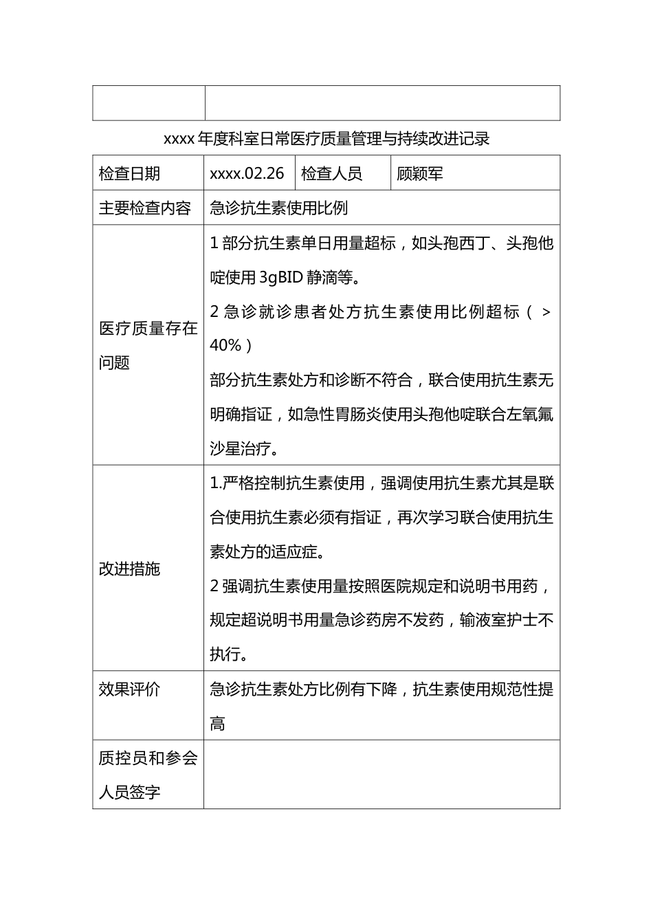 急诊科科室质量控制记录本_第7页