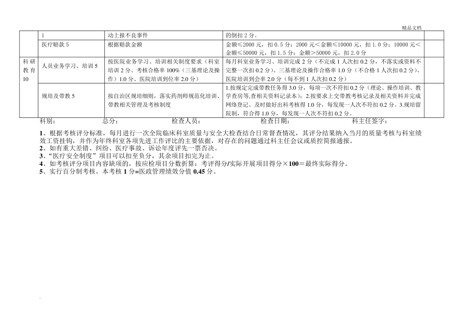 医技科室医疗质量考核评标准_第12页