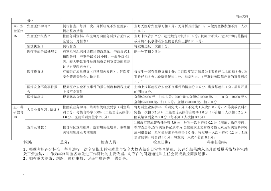 医技科室医疗质量考核评标准_第6页