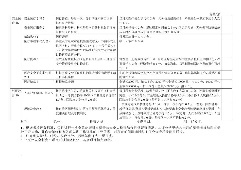 医技科室医疗质量考核评标准_第9页