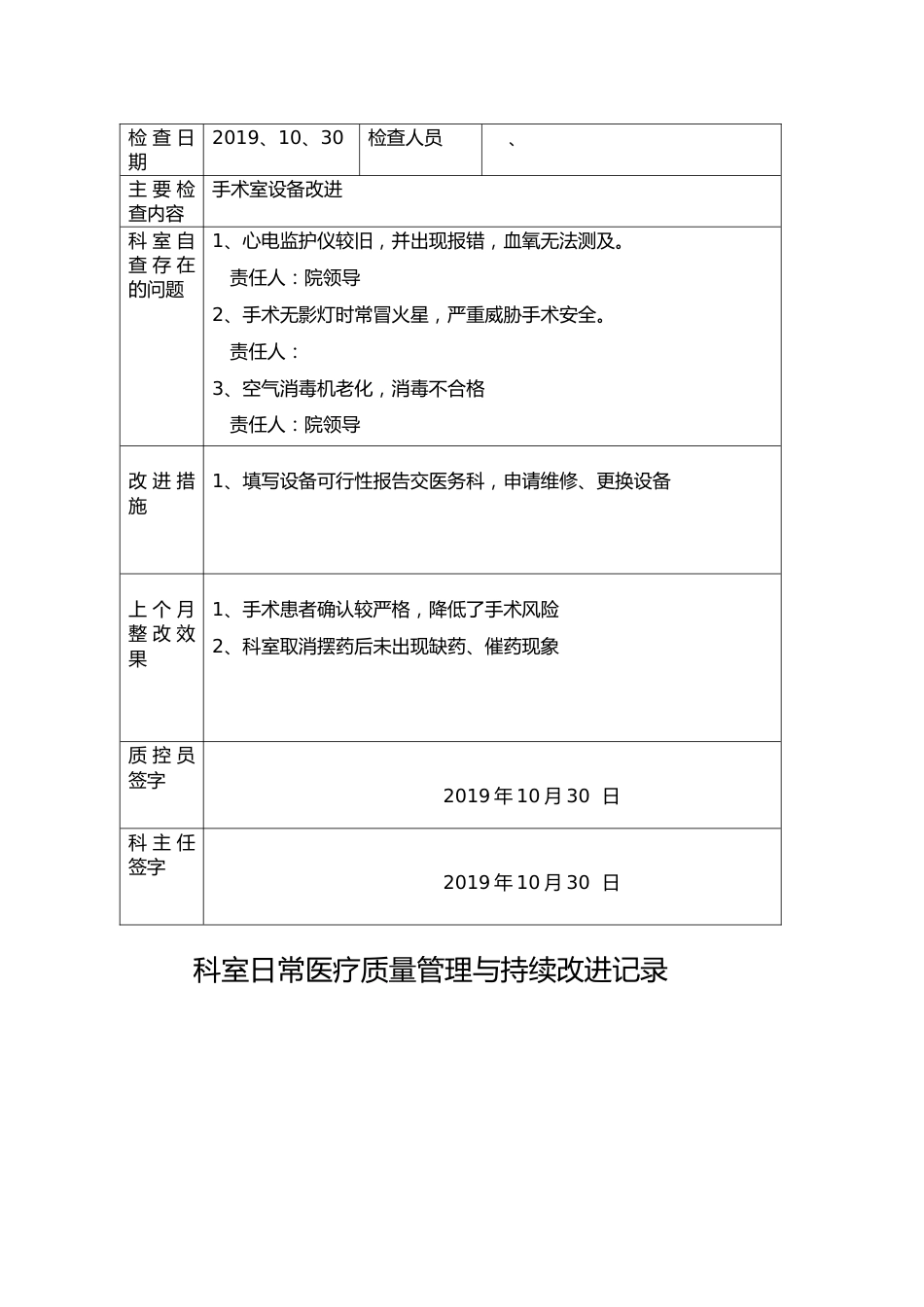 医疗质量管理与安全管理记录本_第15页