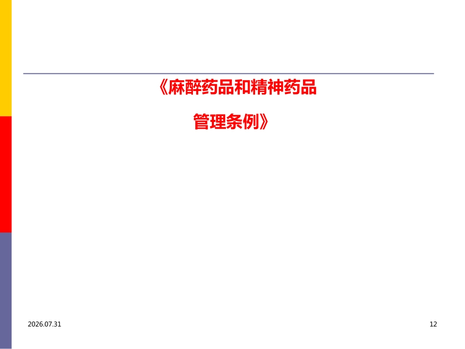 医院麻醉药品和精神药品管理PPT课件_第12页