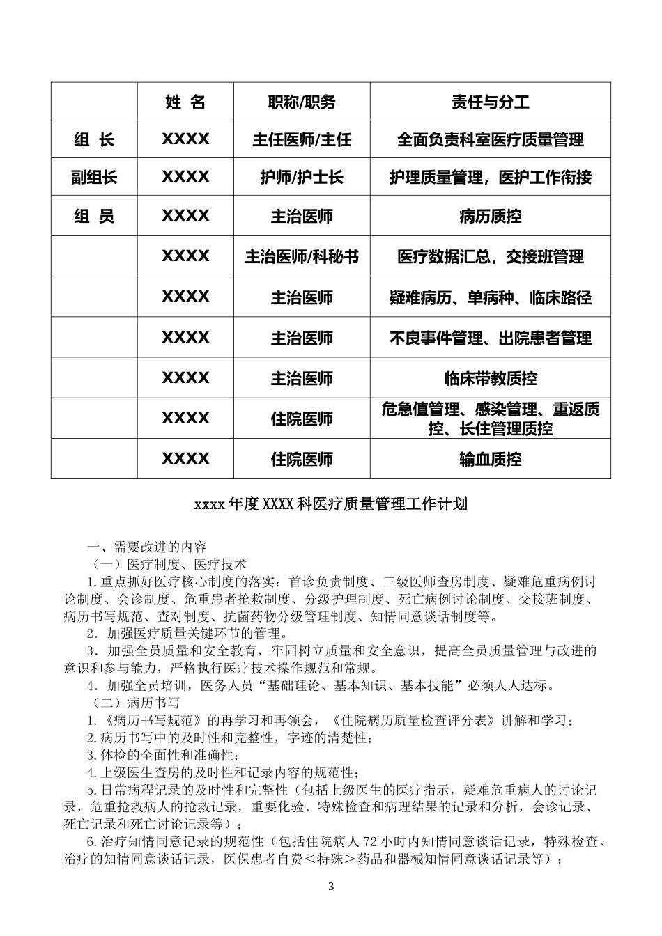 ICU、重症医学科医疗质量持续改进记录本(43页)_第4页