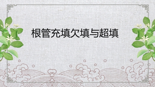 口腔培训079.根管充填