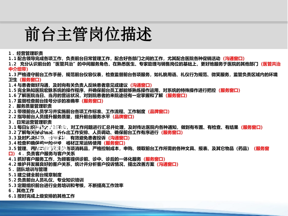 口腔培训088.牙医培训课堂-前台服务课件_第4页