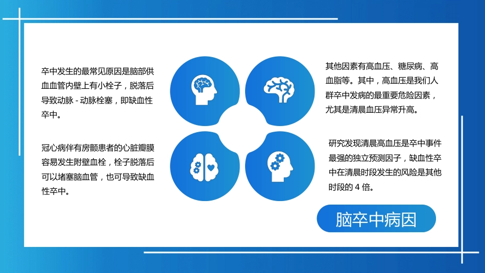 脑卒中康复治疗脑中风医疗报告内容完整动态PPT_第6页