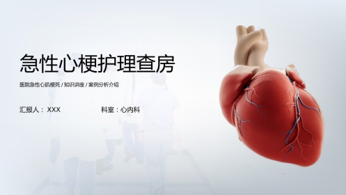 急性心肌梗死护理查房通用PPT