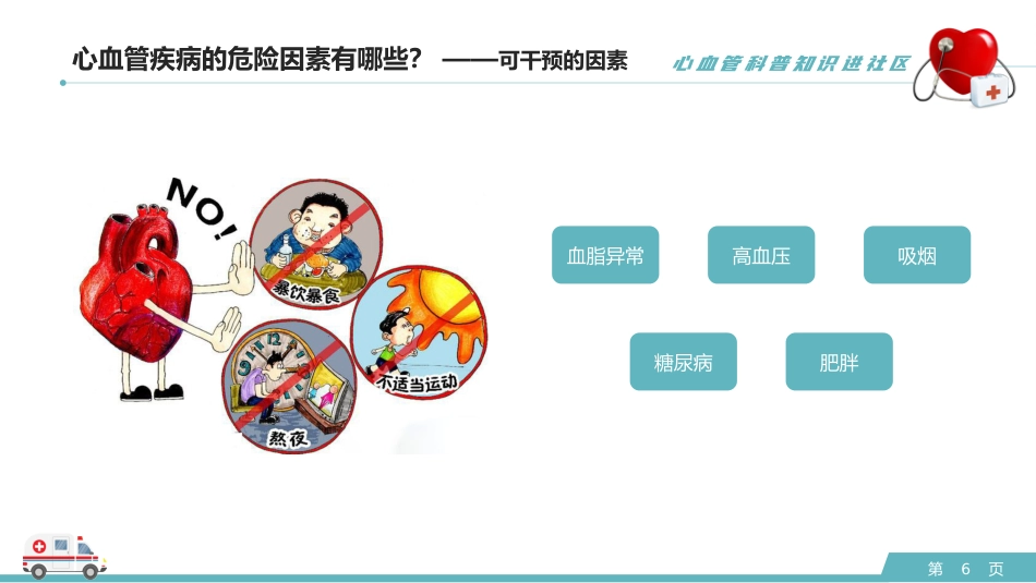心血管科普知识进社区PPT模板_第6页