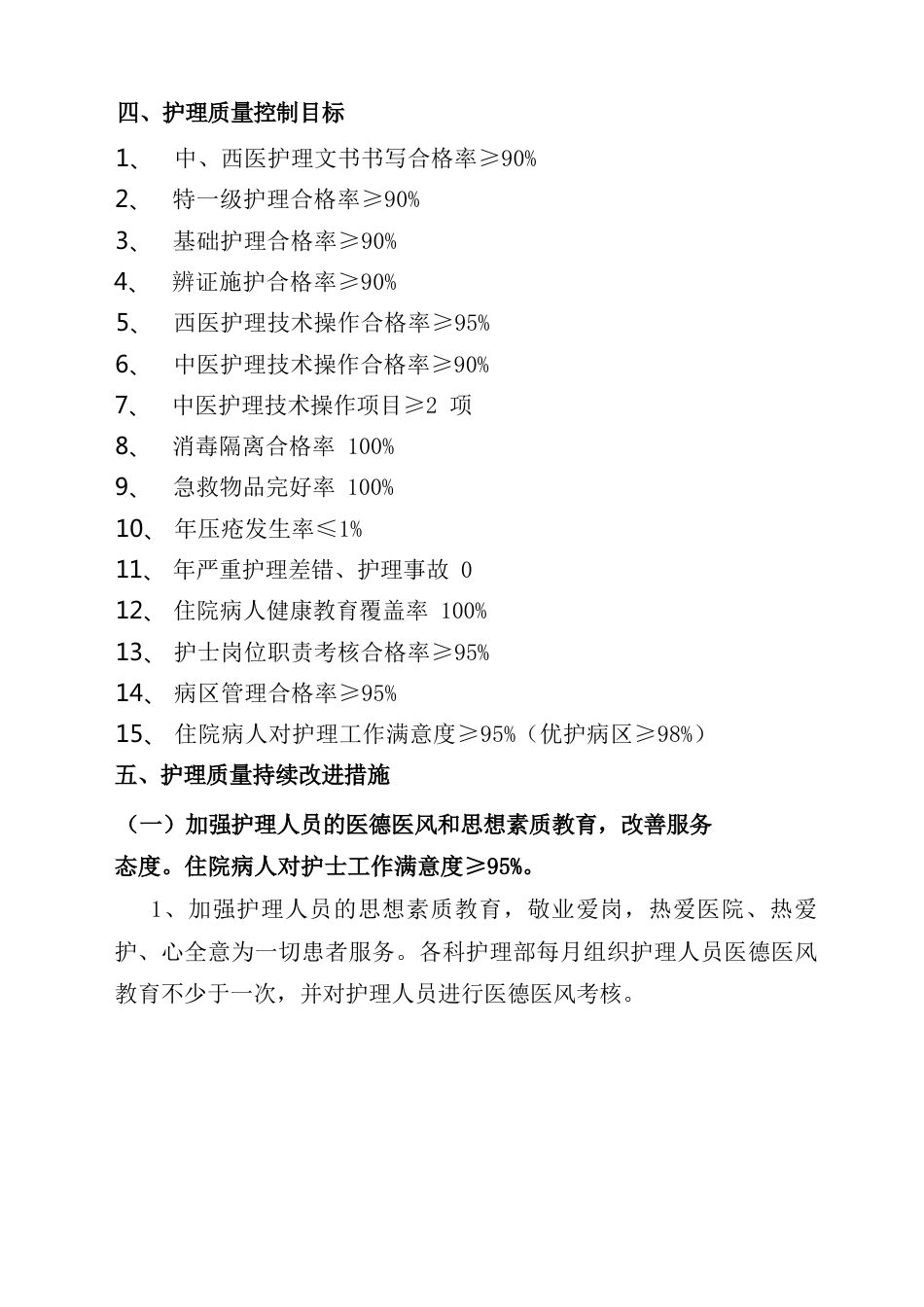 护理质量持续改进措施最新版本_第2页