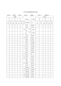 康复评定表