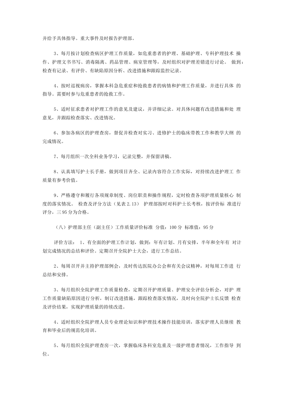 护士质量 考核评分表_第6页