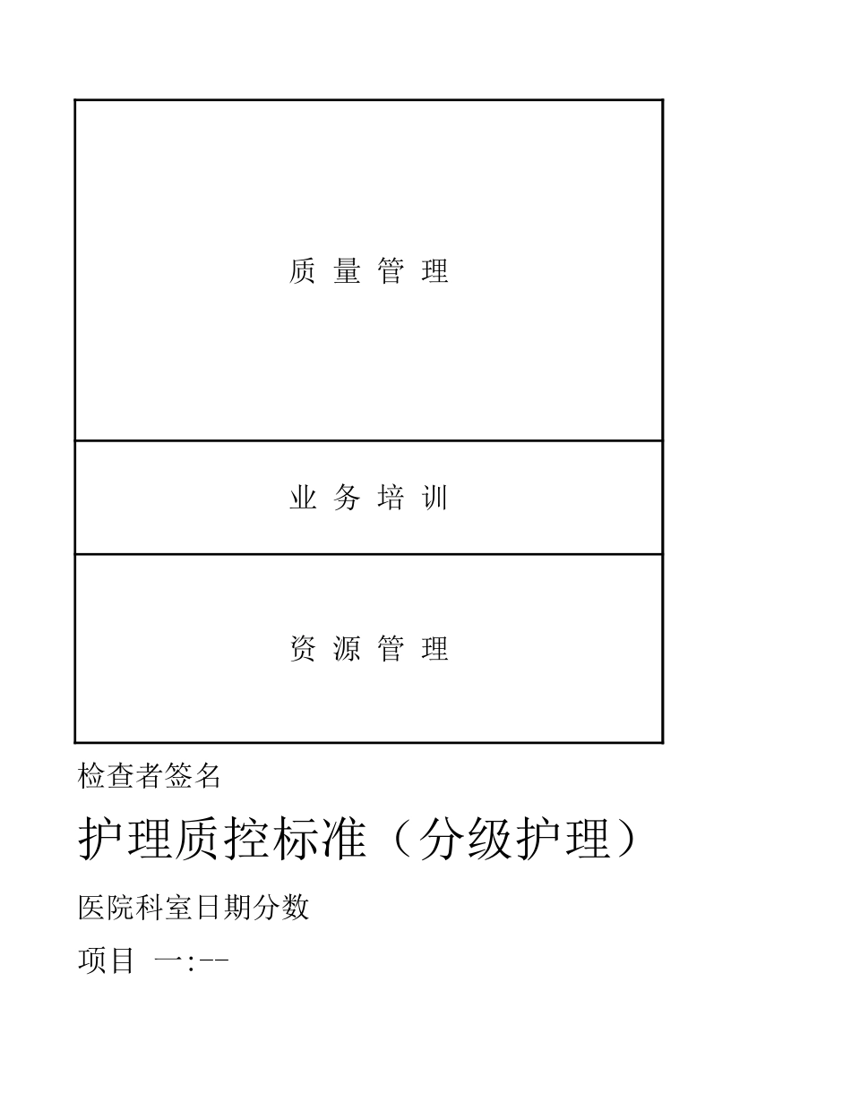 医院护理 质控检查表_第3页
