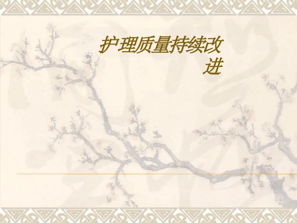 护理质量持续改进PPT_第1页