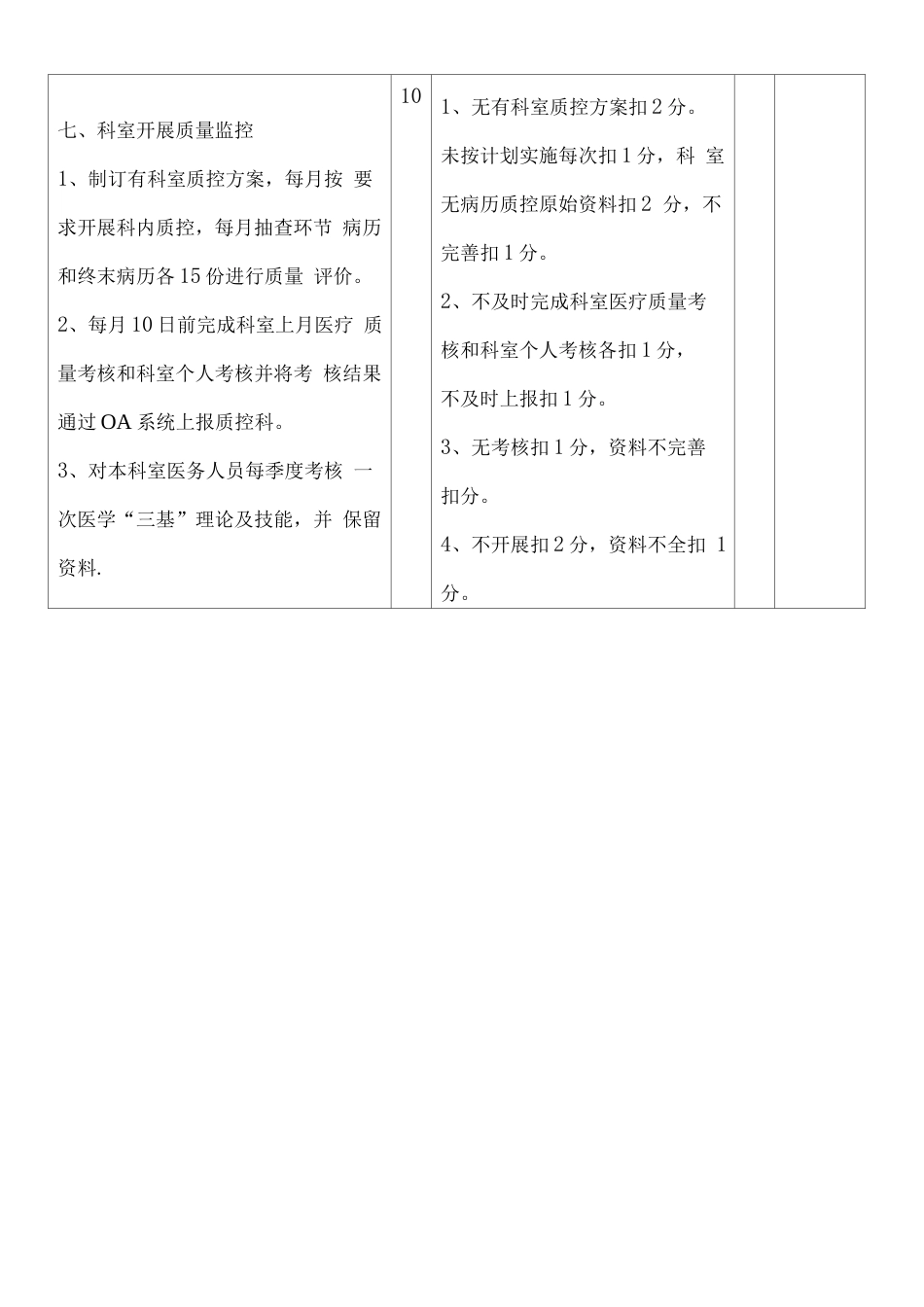 住院医疗质量 检查评分表_第8页