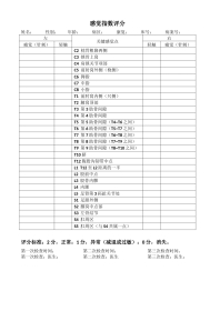 感觉指数评分量表