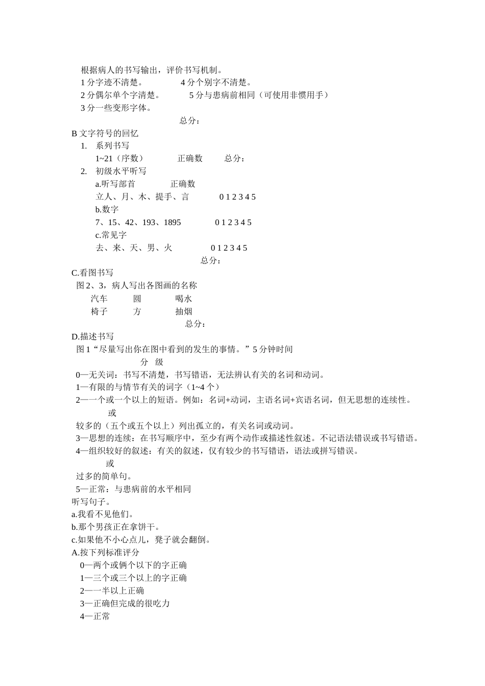 改良波士顿失语症评定_第11页