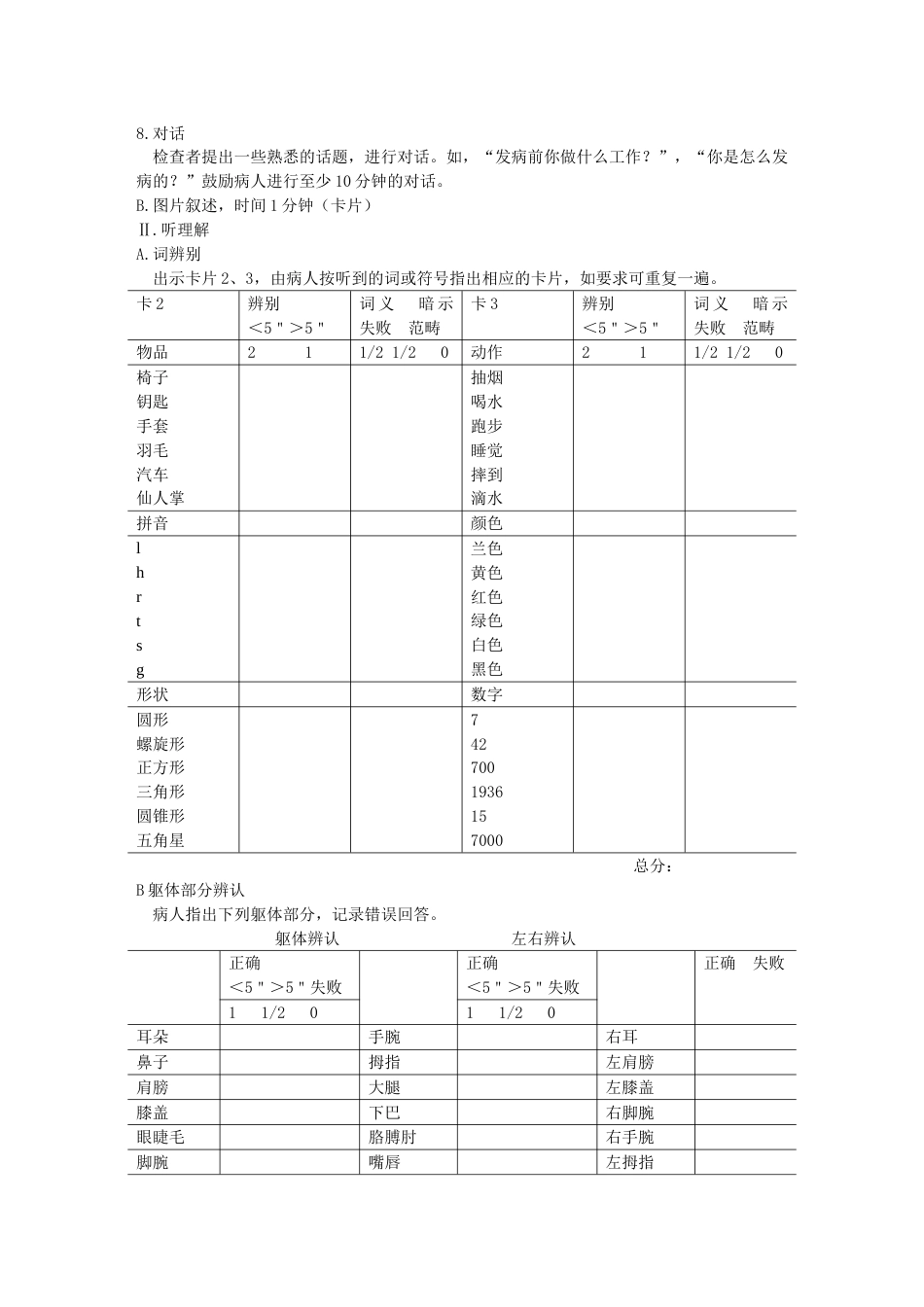 改良波士顿失语症评定_第2页