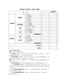 功能独立性评定（FIM）