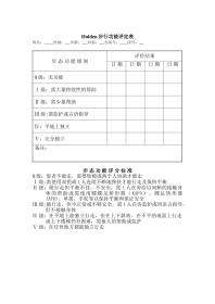 步态评价表