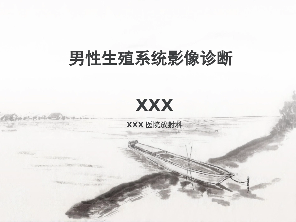 男性生殖系统疾病影像诊断_第1页