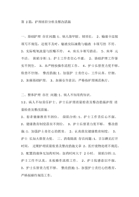 第 2 篇：护理质控分析及整改措施