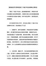 医院医生学习贯彻党的二十届三中全会精神心得体会