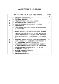 4.医院护理文件考核标准