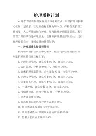 护理质控计划(14页)