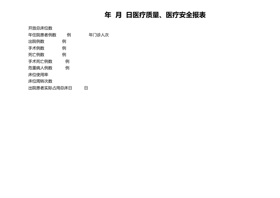医疗安全月报表_第2页