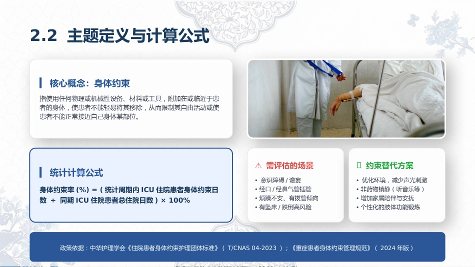 自由圈——降低ICU住院患者身体约束率成果汇报_第7页