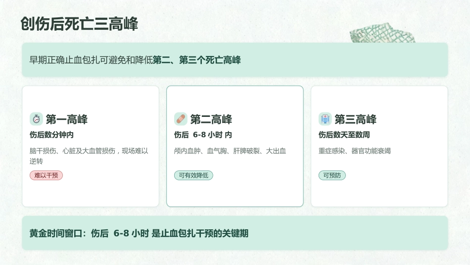 黄金时刻·止血先行 — 创伤初步评估与包扎止血_第6页