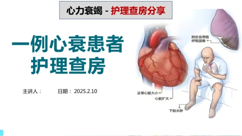 一例心衰病人的护理查房