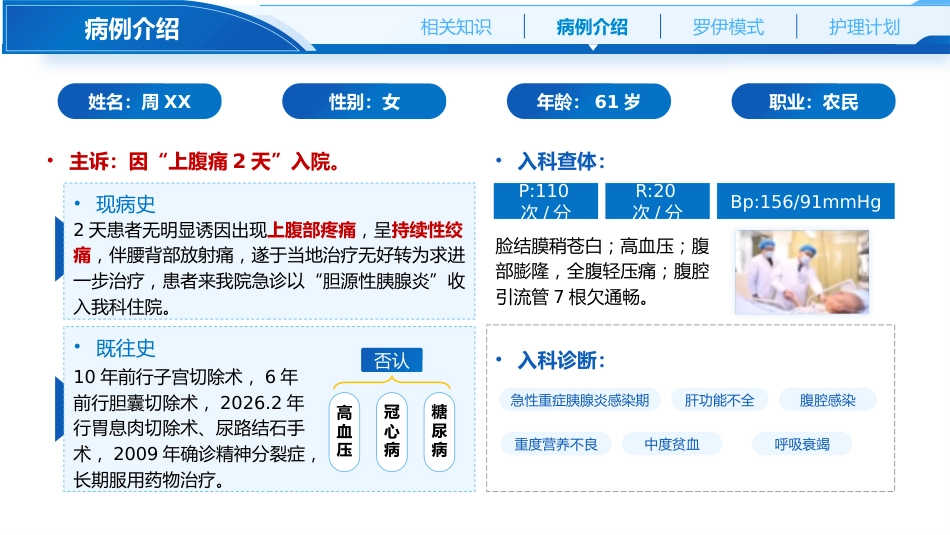 基于罗伊模式的ERCP术后重症胰腺炎肠瘘及坏死感染护理_第5页