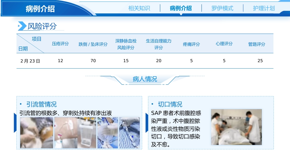基于罗伊模式的ERCP术后重症胰腺炎肠瘘及坏死感染护理_第9页