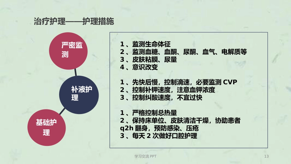 糖尿病酮症中毒的护理个案ppt课件(15页)_第13页
