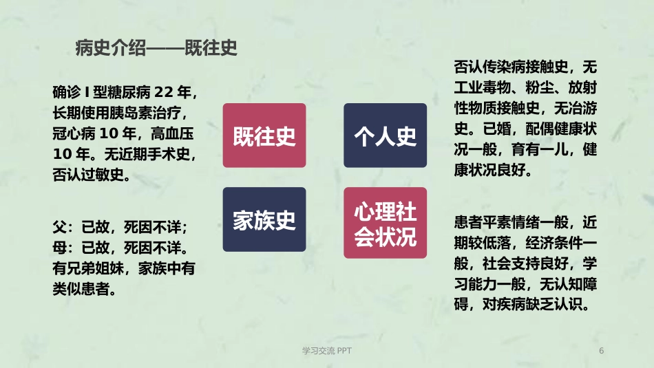 糖尿病酮症中毒的护理个案ppt课件(15页)_第6页