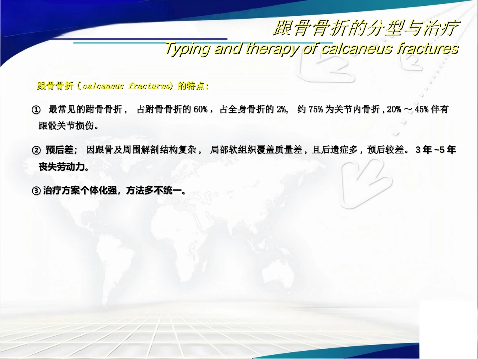 跟骨骨折 的分型与治疗讲座_第2页