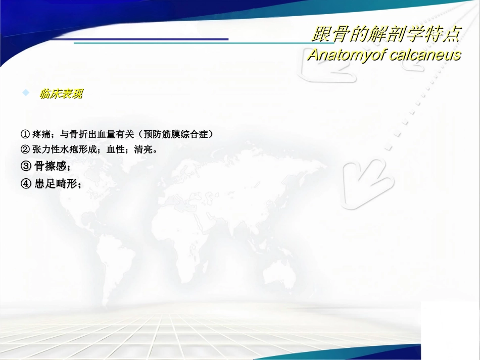 跟骨骨折 的分型与治疗讲座_第7页